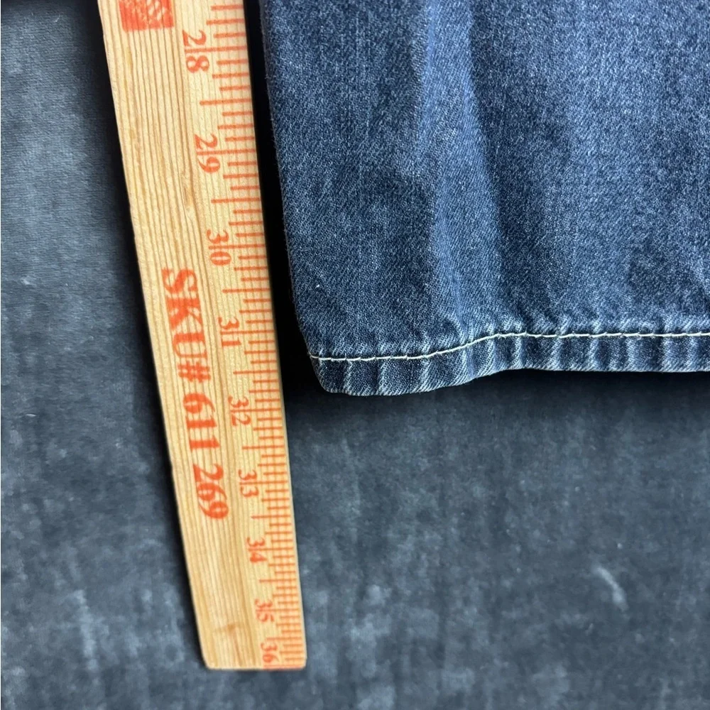 True Religion Blue Straight Jeans with Distressed Look Men’s 38 x 31